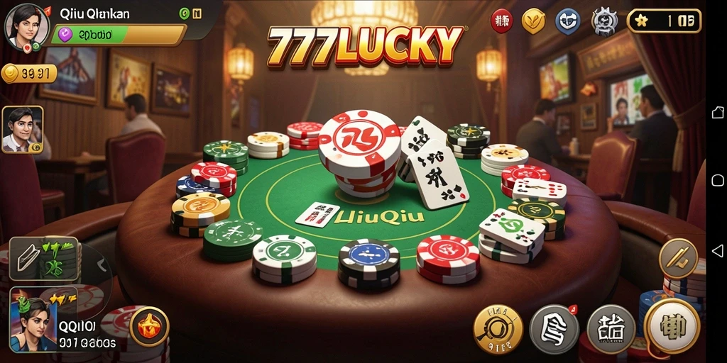 Screenshot gameplay QiuQiu di 777LUCKY yang mendebarkan.