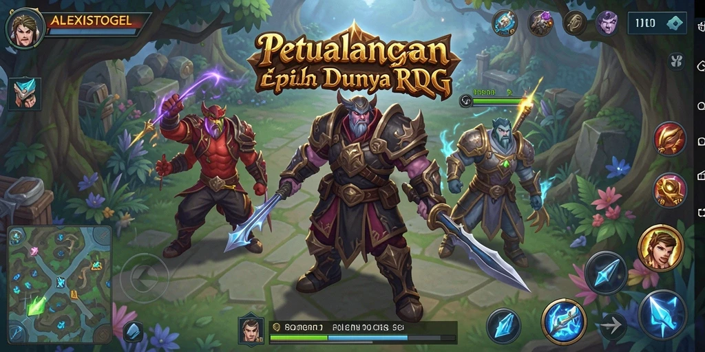 Tampilan gameplay ALEXISTOGEL dengan karakter dan aksi yang menegangkan.