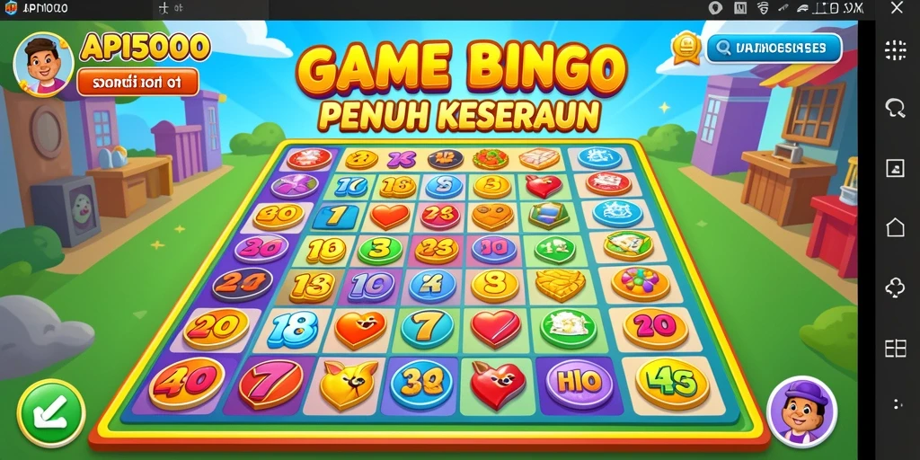 Tampilan gameplay seru di API5000 saat bermain Bingo.