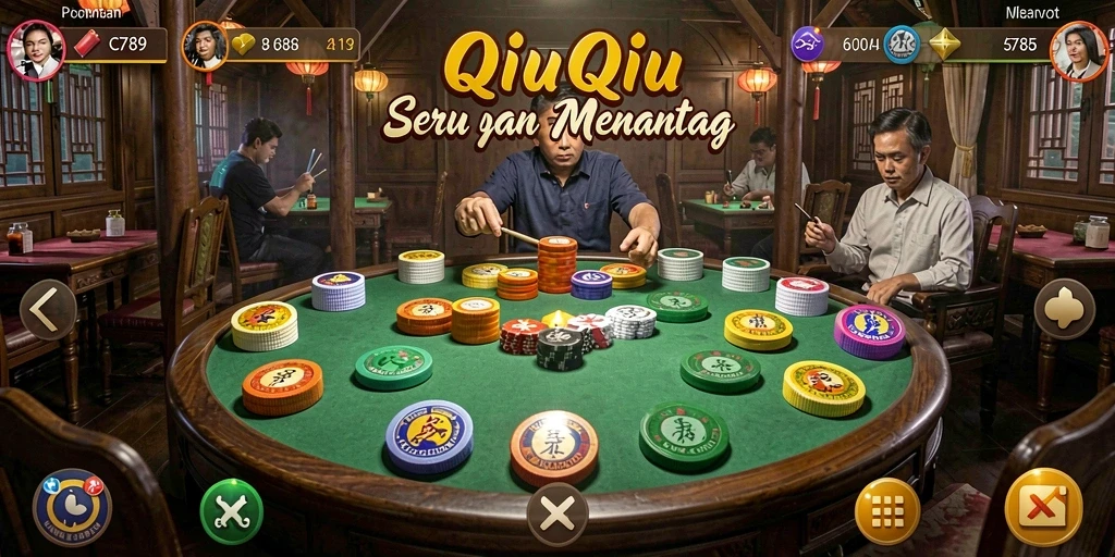 Screenshot gameplay QiuQiu yang seru dan menantang.