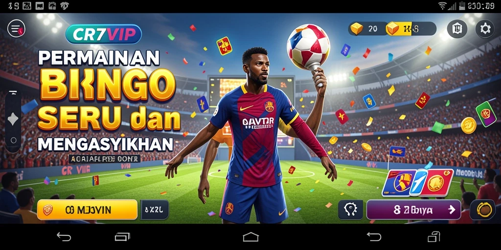 Tampilan antarmuka gameplay Bingo CR7VIP yang menarik.