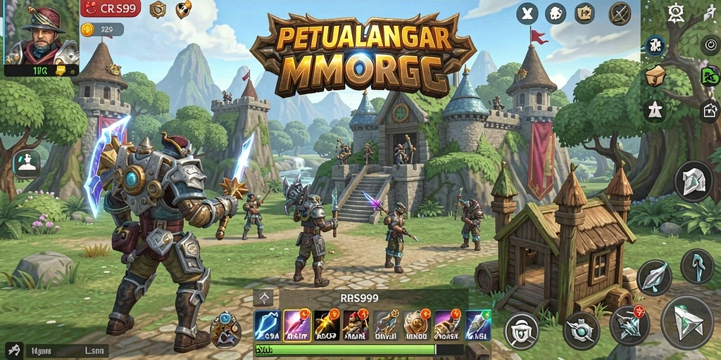 Tangkapan layar gameplay seru dalam RPG MMORPG CRS99.