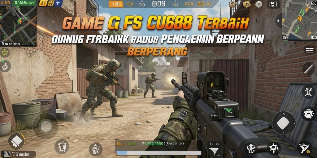 Screenshot yang menampilkan aksi intens dalam permainan CU888.