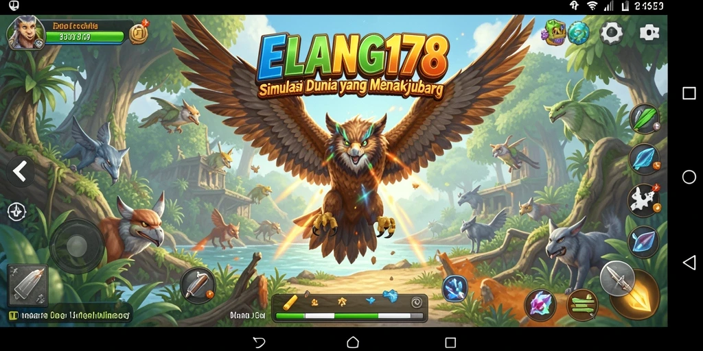 Screenshot gameplay <strong>ELANG178</strong> menunjukkan lingkungan yang kaya dan interaksi karakter yang realistis.