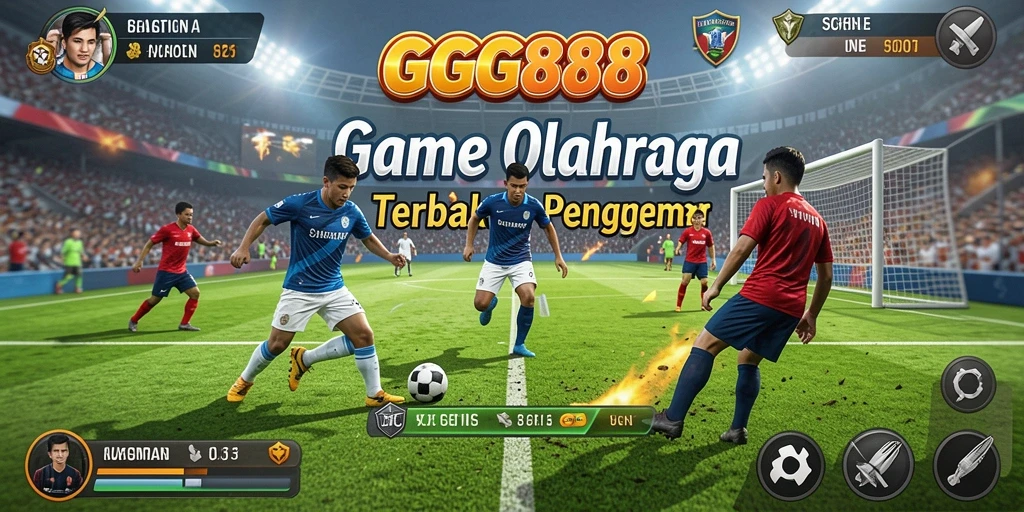Screenshot GGG888 menampilkan aksi intens dari gameplay olahraga.