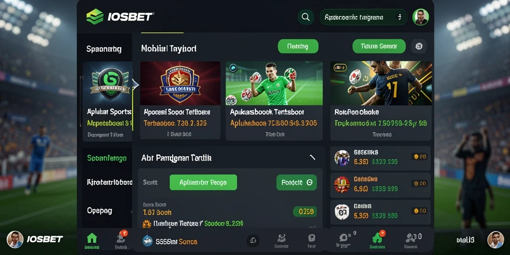 Screenshot permainan <strong>IOSBET</strong> menampilkan taruhan olahraga yang interaktif.