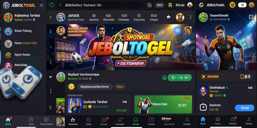 Tangkapan layar JEBOLTOGEL menampilkan tampilan antarmuka yang menarik untuk taruhan olahraga.