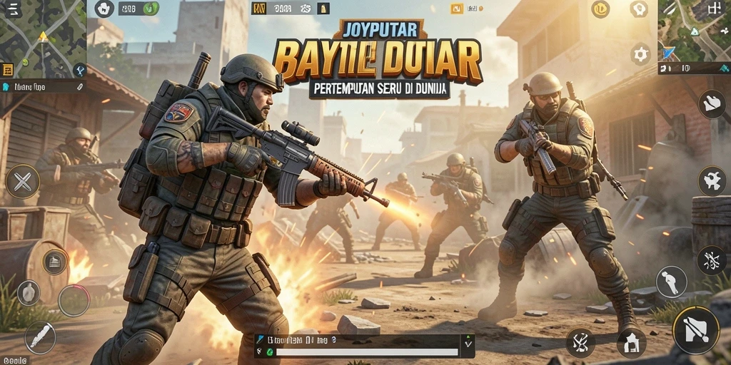 Gameplay seru JOYPUTAR dalam aksi Battle Royale.