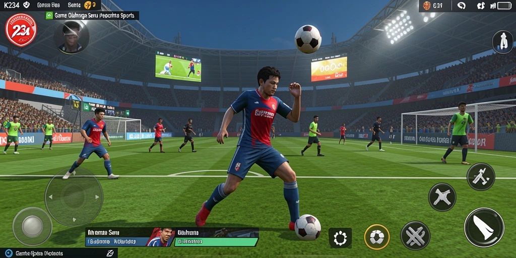 Tampilan gameplay K234 yang menarik dengan aksi olahraga yang seru.