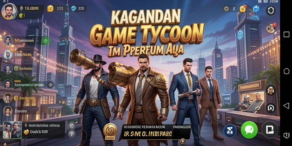 Tampilan seru gameplay KAGANDAN dengan elemen Tycoon yang menarik.