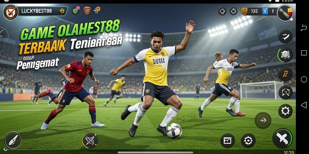 Tampilan gameplay seru dalam LUCKYBEST88 yang menampilkan aksi olahraga nyata.