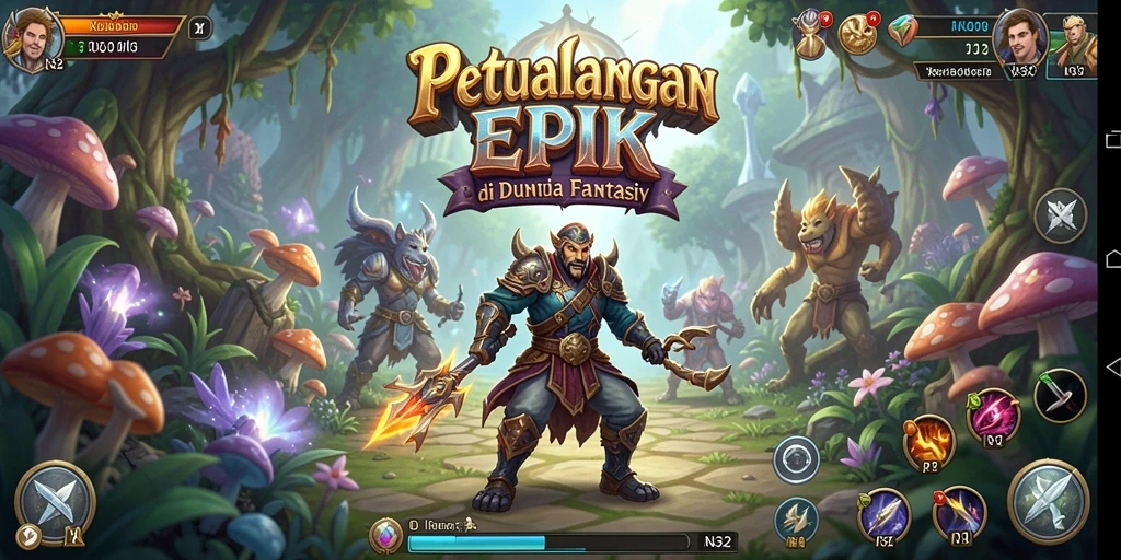 Gameplay N32 menampilkan pertempuran seru dengan karakter yang unik.