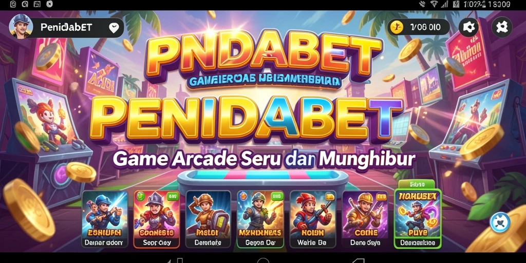 Tampilan gameplay seru dengan karakter yang bergerak cepat dalam PENIDABET.