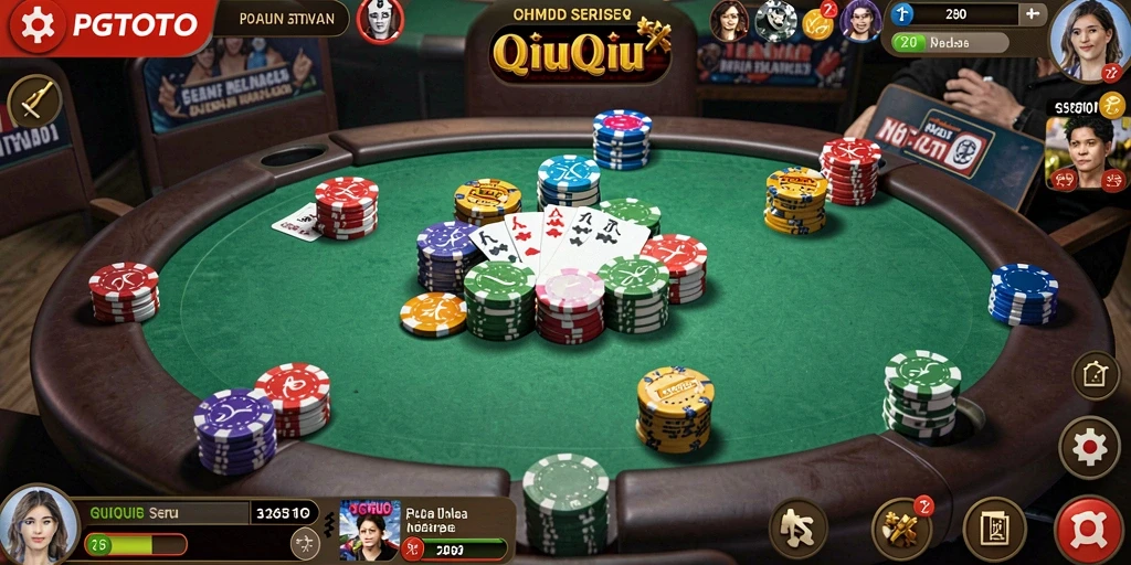 Screenshot tampilan gameplay QiuQiu yang menarik di PGTOTO.