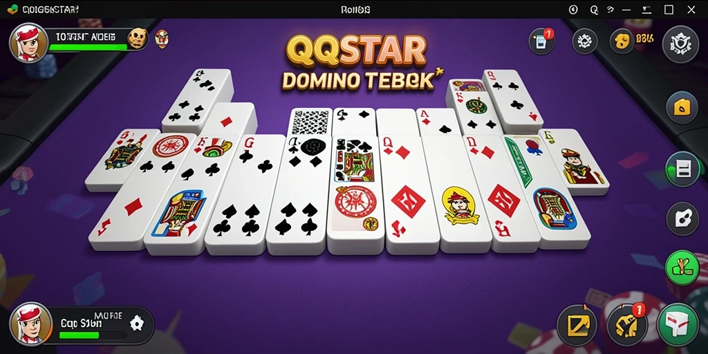 Tampilan gameplay QQSTAR yang mendebarkan dan seru.