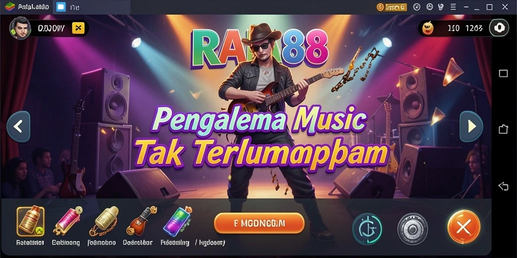 Screenshot utama RAFA88 menunjukkan gameplay Musik yang menarik.