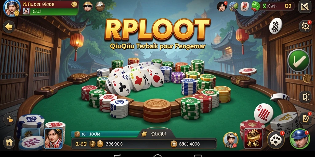 Tampilan gameplay seru dalam RPLOOT saat bermain QiuQiu.