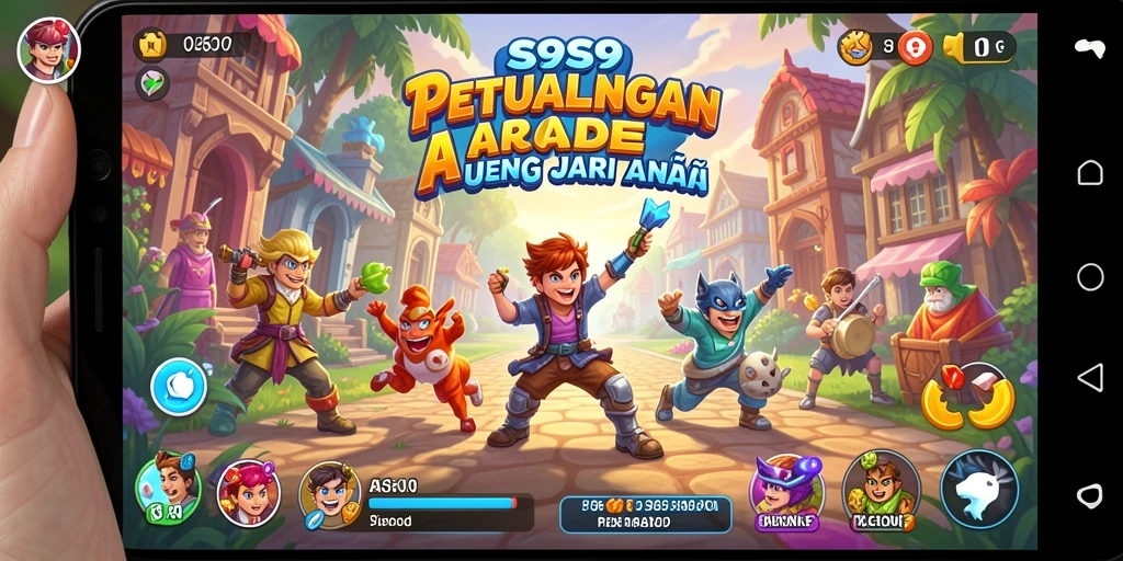 Tampilan gameplay yang seru dan penuh warna dari S9S9.