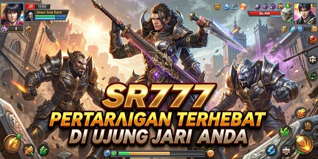 Gameplay mendebarkan SR777 dengan pertarungan karakter yang penuh aksi.